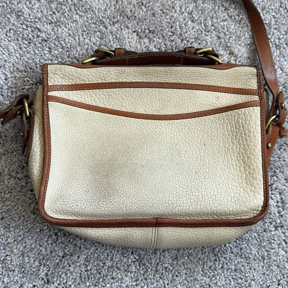 Vintage Dooney & Bourke Cream and Brown Leather Purse - Picture 7 of 13